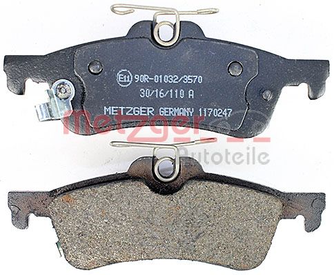 METZGER 1170247 GREENPARTS Bremsbelagsatz, Scheibenbremse